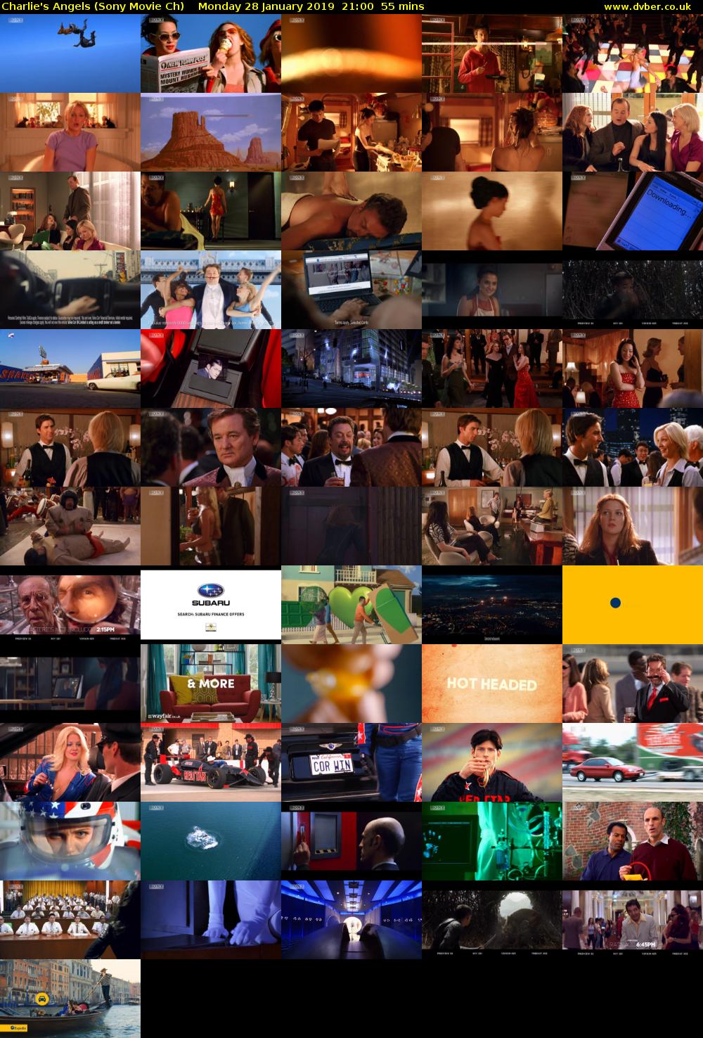 Charlie's Angels (Sony Movie Ch) Monday 28 January 2019 21:00 - 21:55