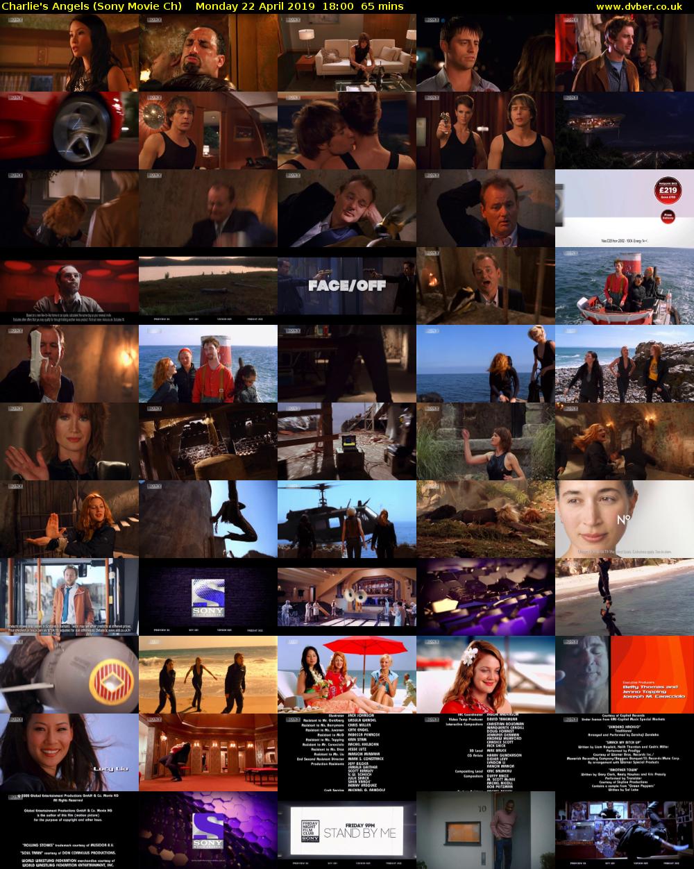 Charlie's Angels (Sony Movie Ch) Monday 22 April 2019 18:00 - 19:05