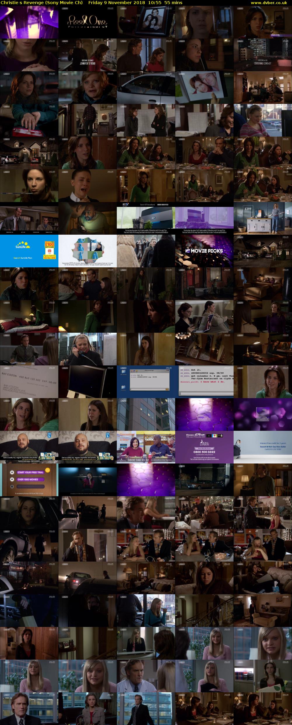 Christies Revenge (Sony Movie Ch) Friday 9 November 2018 10:55 - 11:50