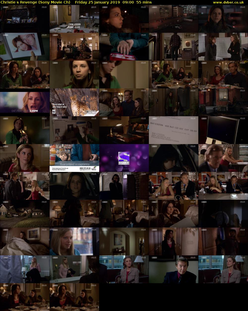 Christies Revenge (Sony Movie Ch) Friday 25 January 2019 09:00 - 09:55