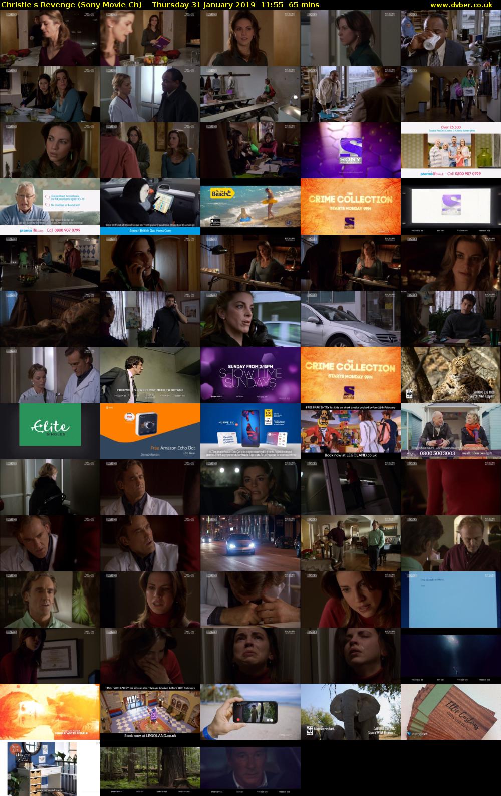 Christies Revenge (Sony Movie Ch) Thursday 31 January 2019 11:55 - 13:00