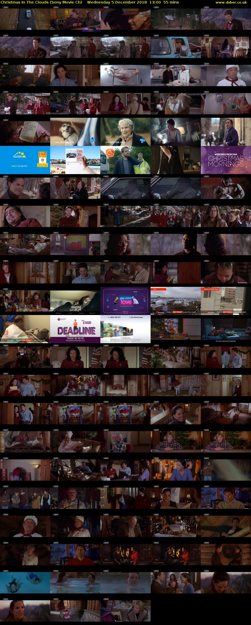 Christmas In The Clouds (Sony Movie Ch) Wednesday 5 December 2018 13:00 - 13:55