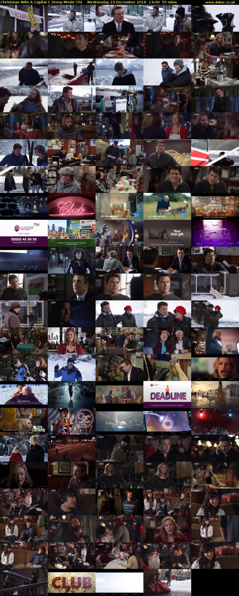 Christmas With A Capital C (Sony Movie Ch) Wednesday 19 December 2018 13:00 - 13:55