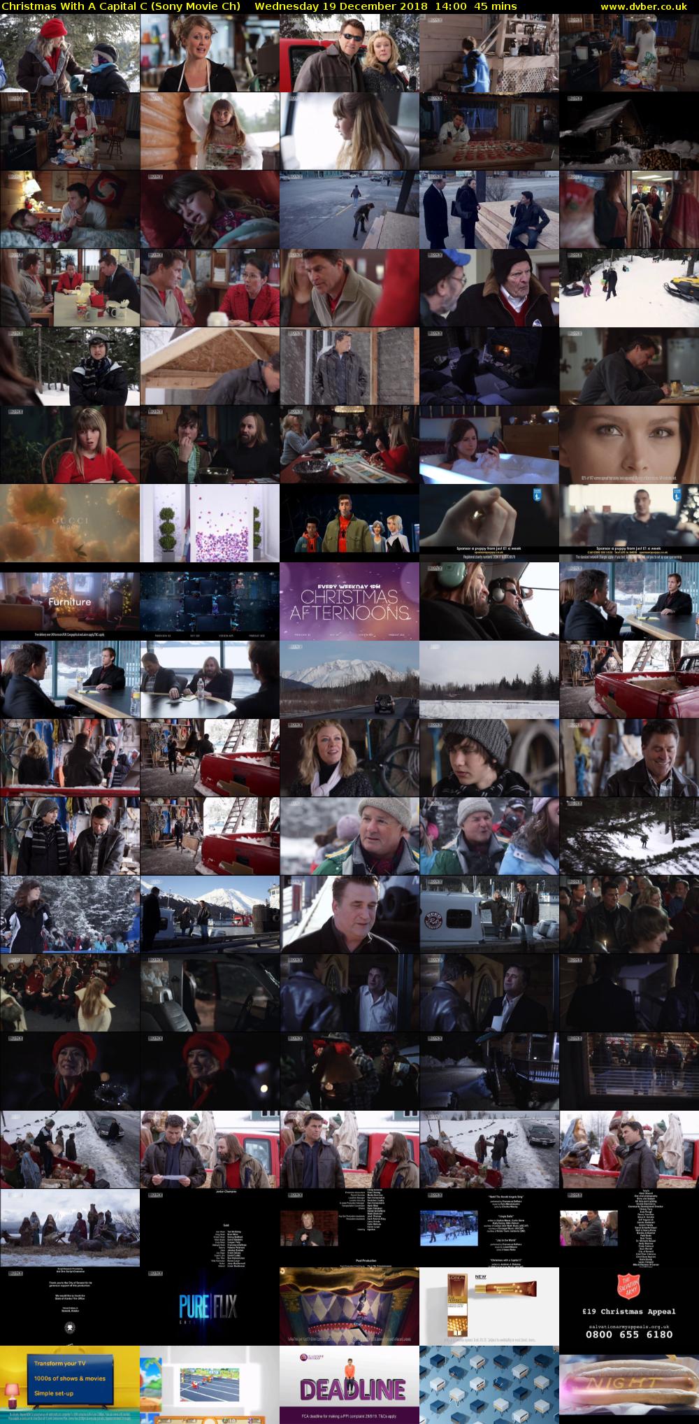 Christmas With A Capital C (Sony Movie Ch) Wednesday 19 December 2018 14:00 - 14:45