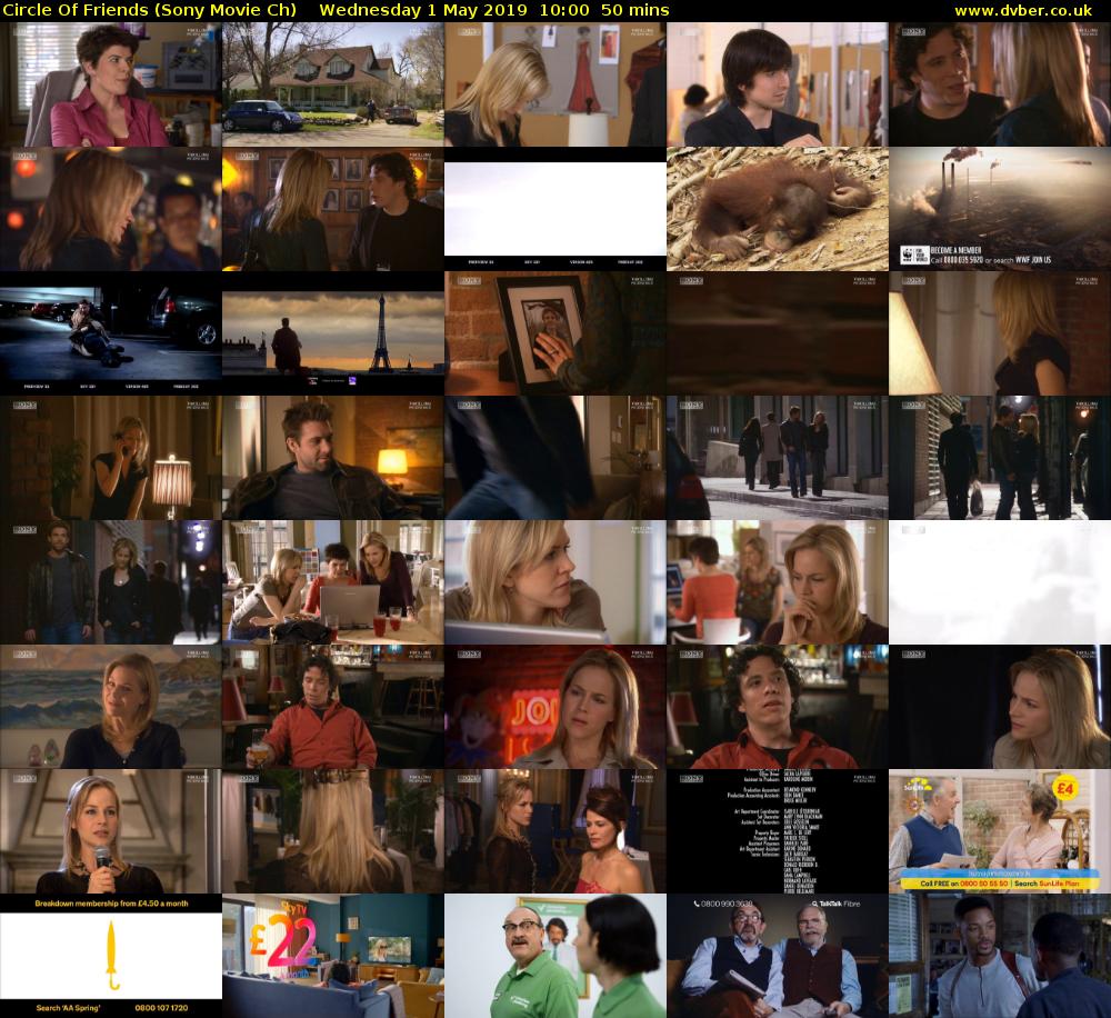 Circle Of Friends (Sony Movie Ch) Wednesday 1 May 2019 10:00 - 10:50