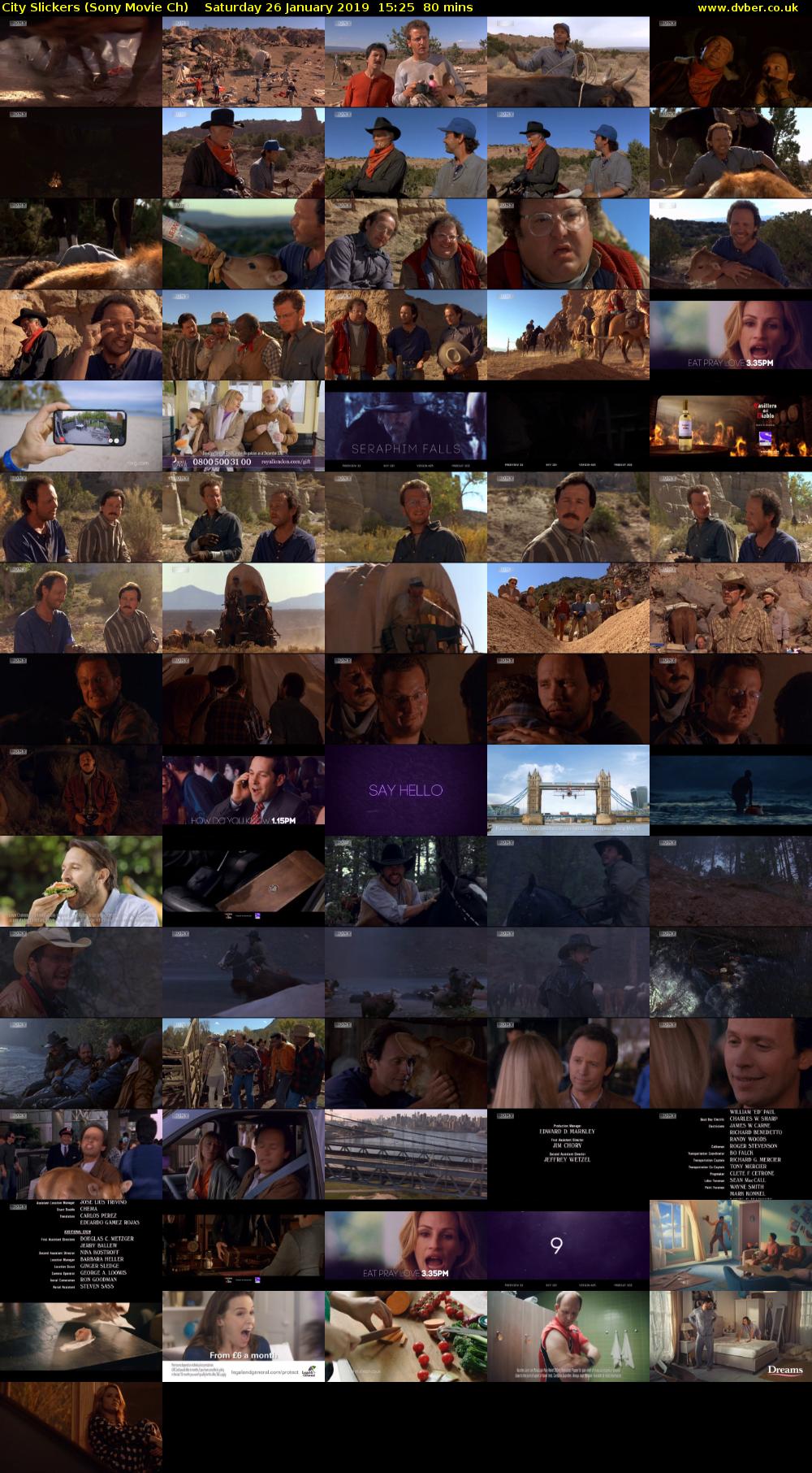 City Slickers (Sony Movie Ch) Saturday 26 January 2019 15:25 - 16:45