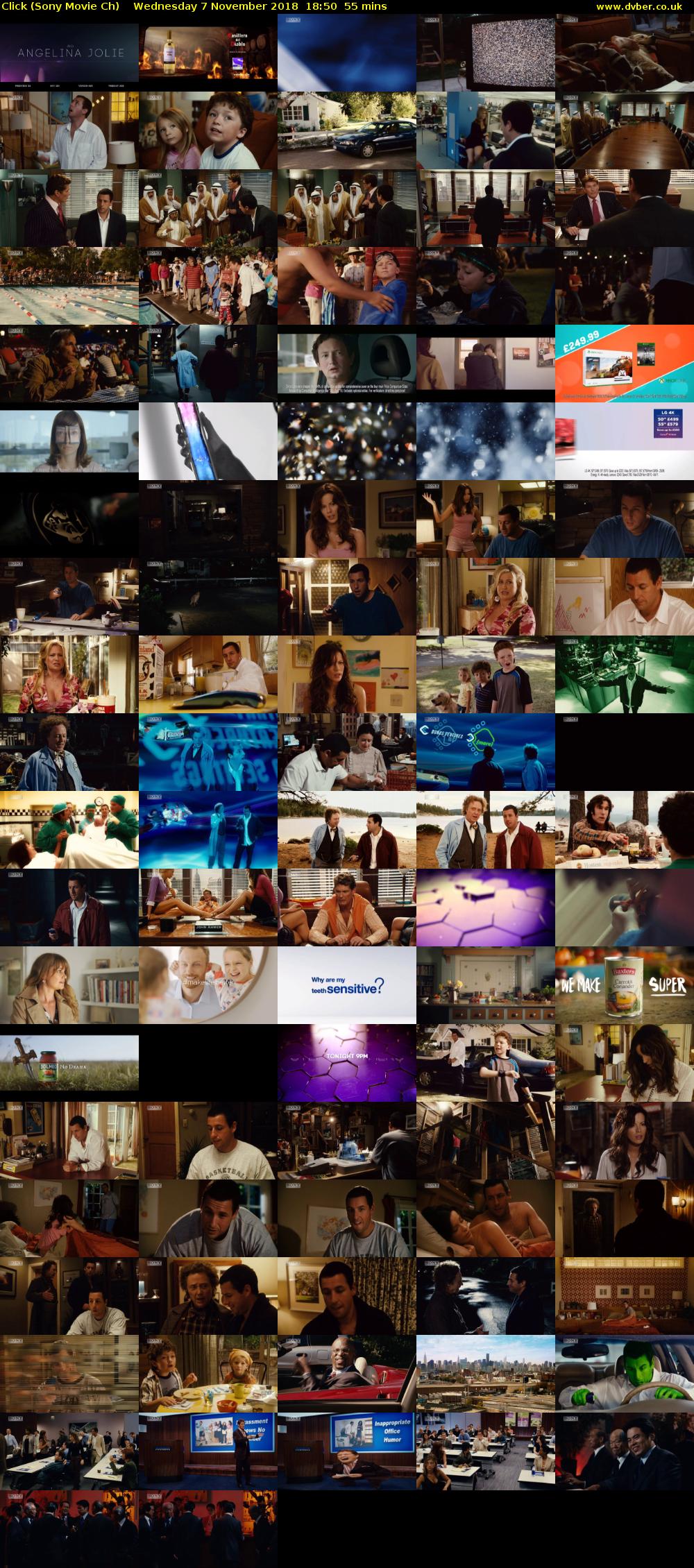 Click (Sony Movie Ch) Wednesday 7 November 2018 18:50 - 19:45