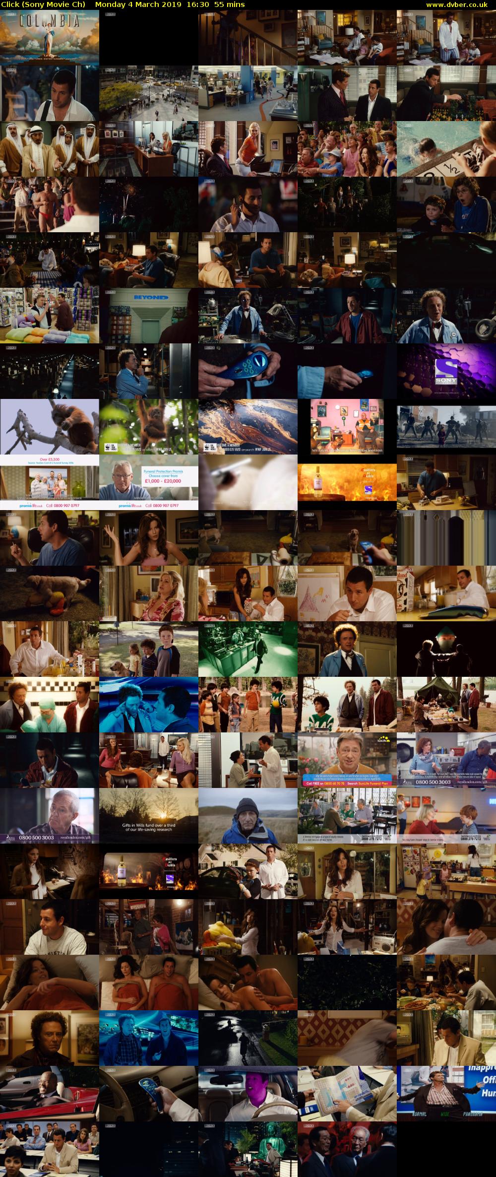 Click (Sony Movie Ch) Monday 4 March 2019 16:30 - 17:25