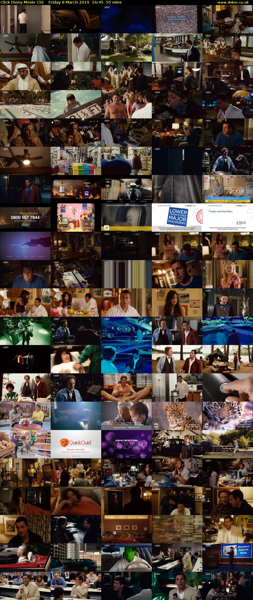 Click (Sony Movie Ch) Friday 8 March 2019 16:45 - 17:40