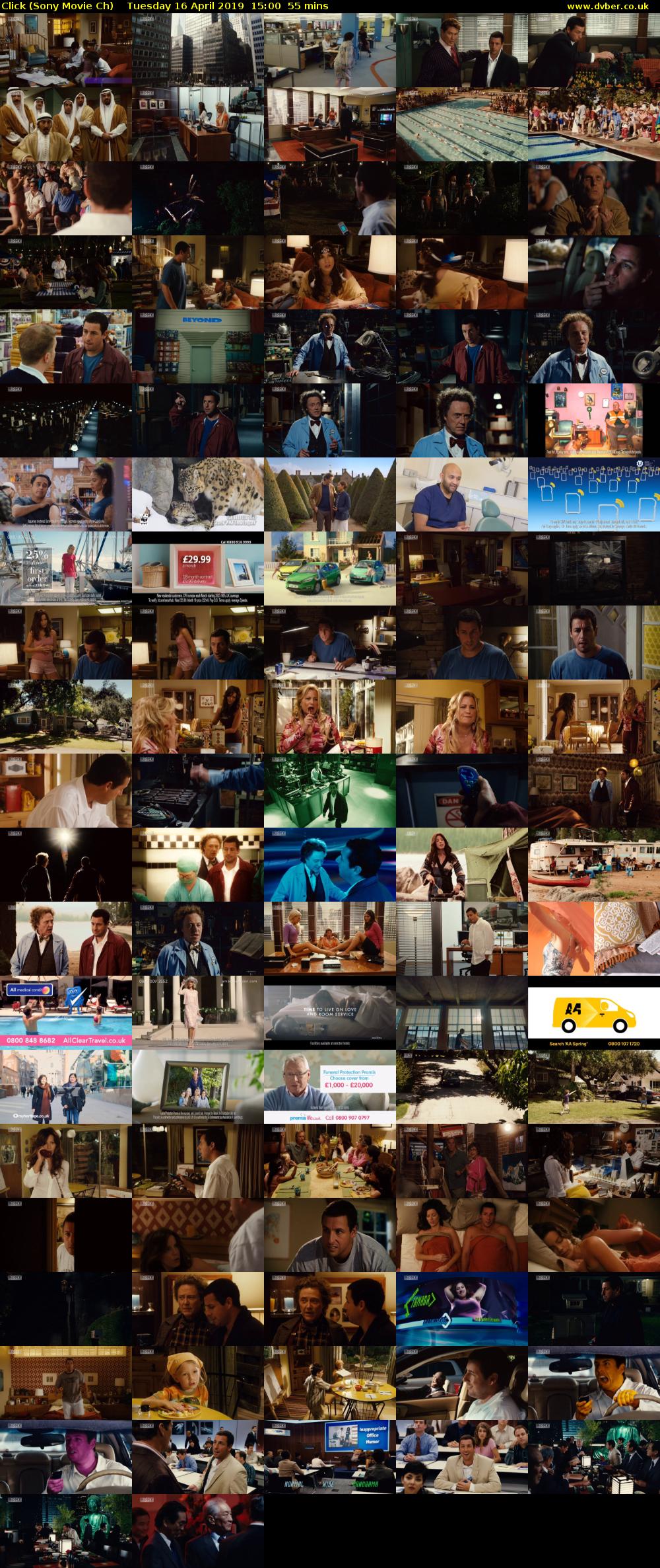 Click (Sony Movie Ch) Tuesday 16 April 2019 15:00 - 15:55