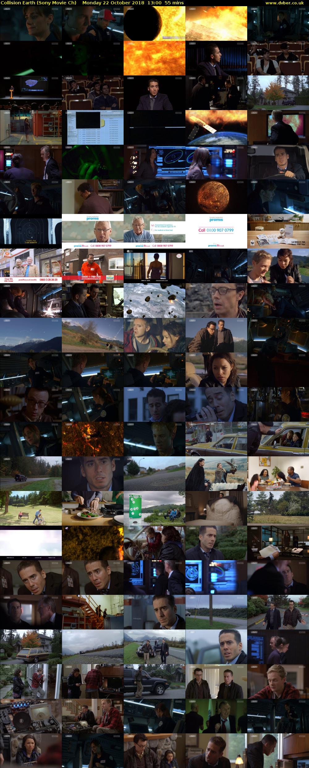 Collision Earth (Sony Movie Ch) Monday 22 October 2018 13:00 - 13:55