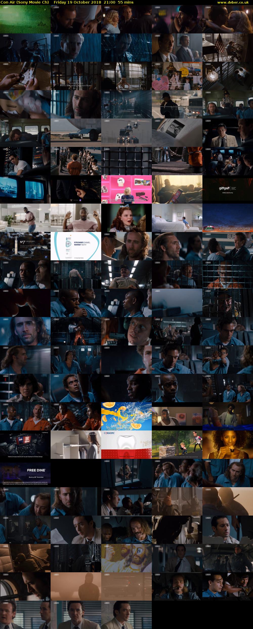 Con Air (Sony Movie Ch) Friday 19 October 2018 21:00 - 21:55