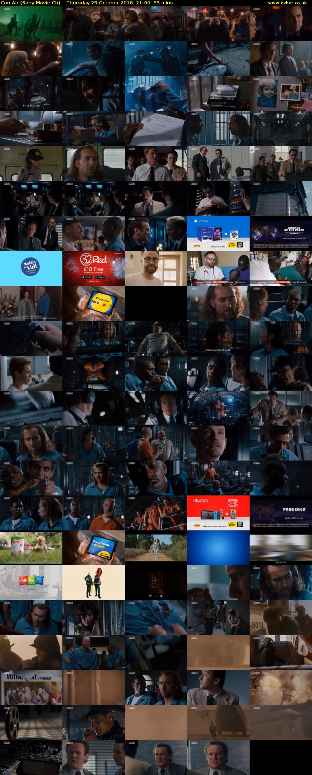 Con Air (Sony Movie Ch) Thursday 25 October 2018 21:00 - 21:55