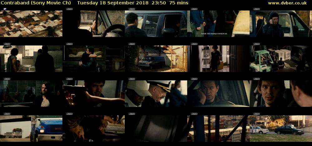 Contraband (Sony Movie Ch) Tuesday 18 September 2018 23:50 - 01:05