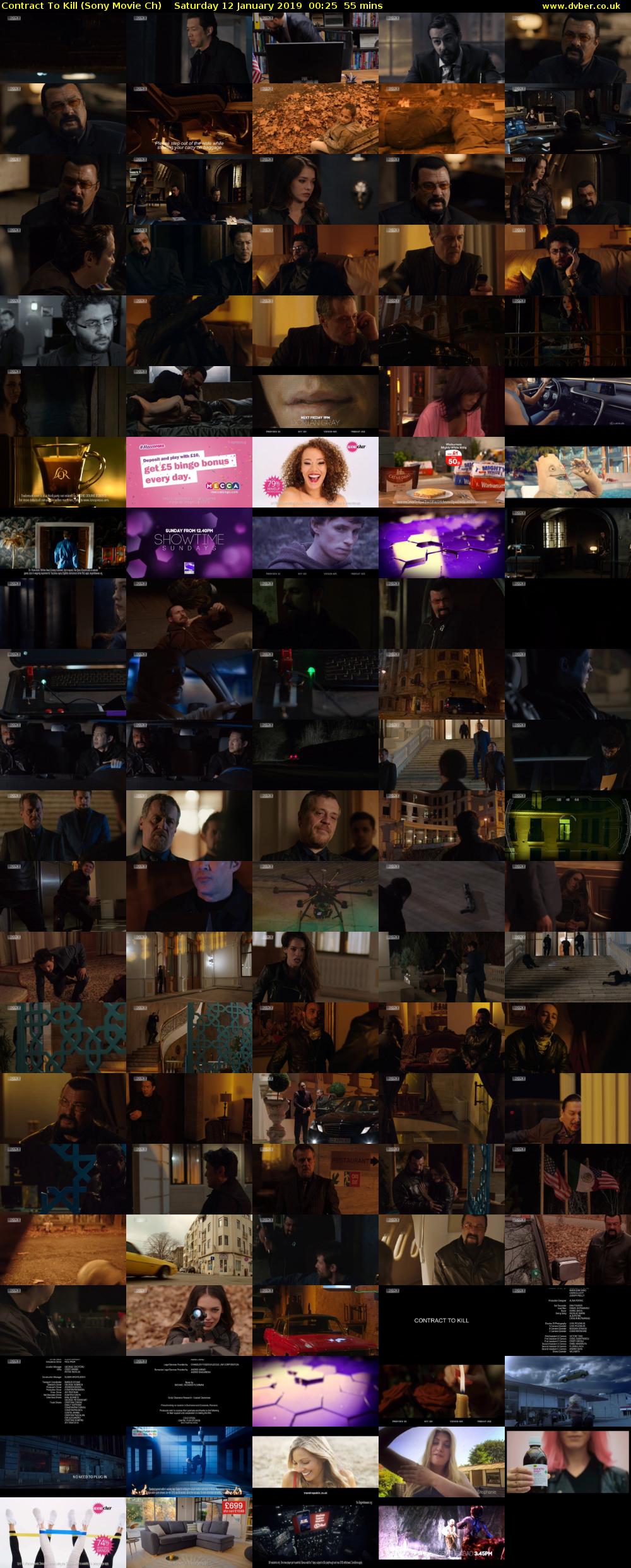 Contract To Kill (Sony Movie Ch) Saturday 12 January 2019 00:25 - 01:20