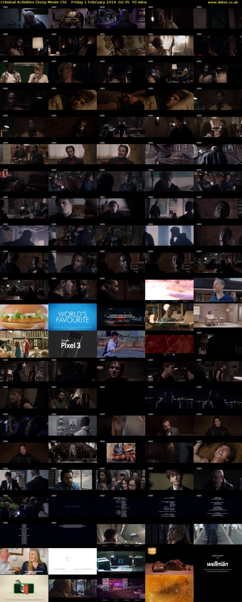 Criminal Activities (Sony Movie Ch) Friday 1 February 2019 02:35 - 03:30