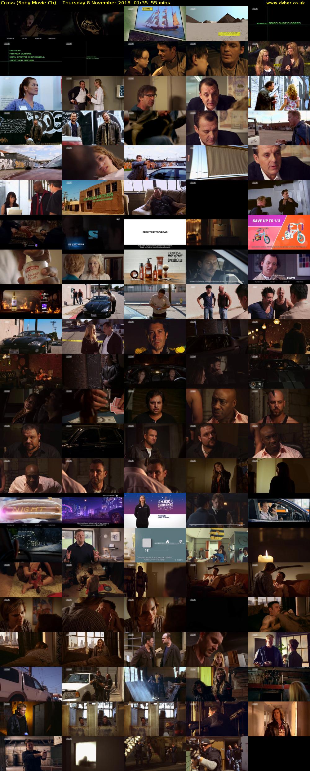 Cross (Sony Movie Ch) Thursday 8 November 2018 01:35 - 02:30