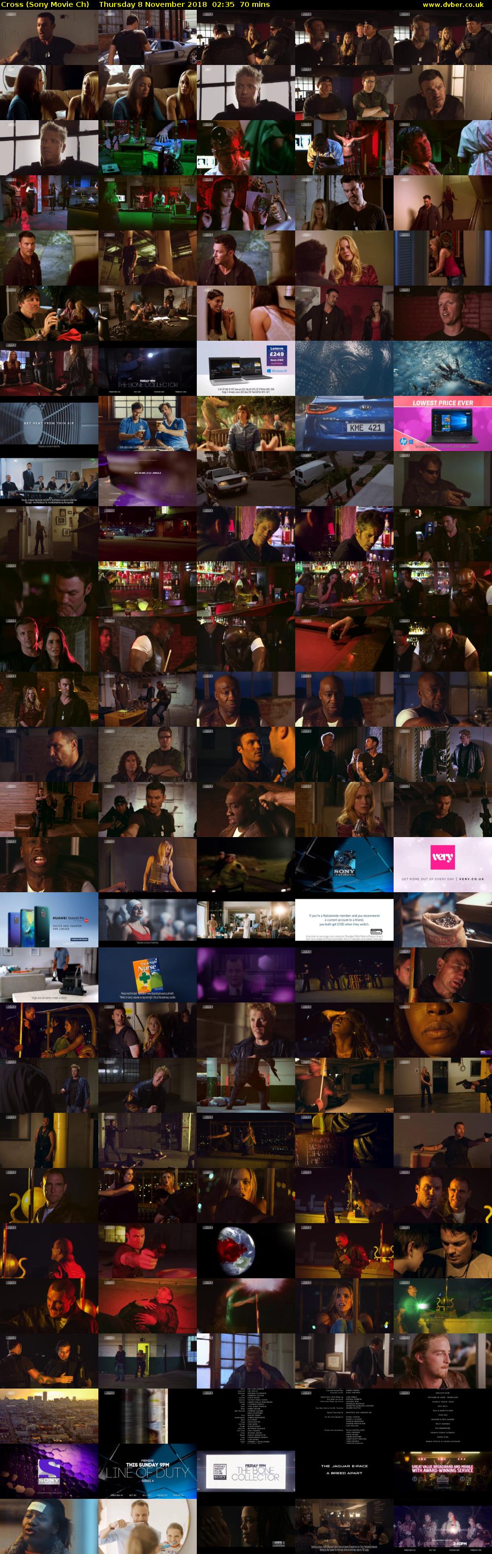 Cross (Sony Movie Ch) Thursday 8 November 2018 02:35 - 03:45