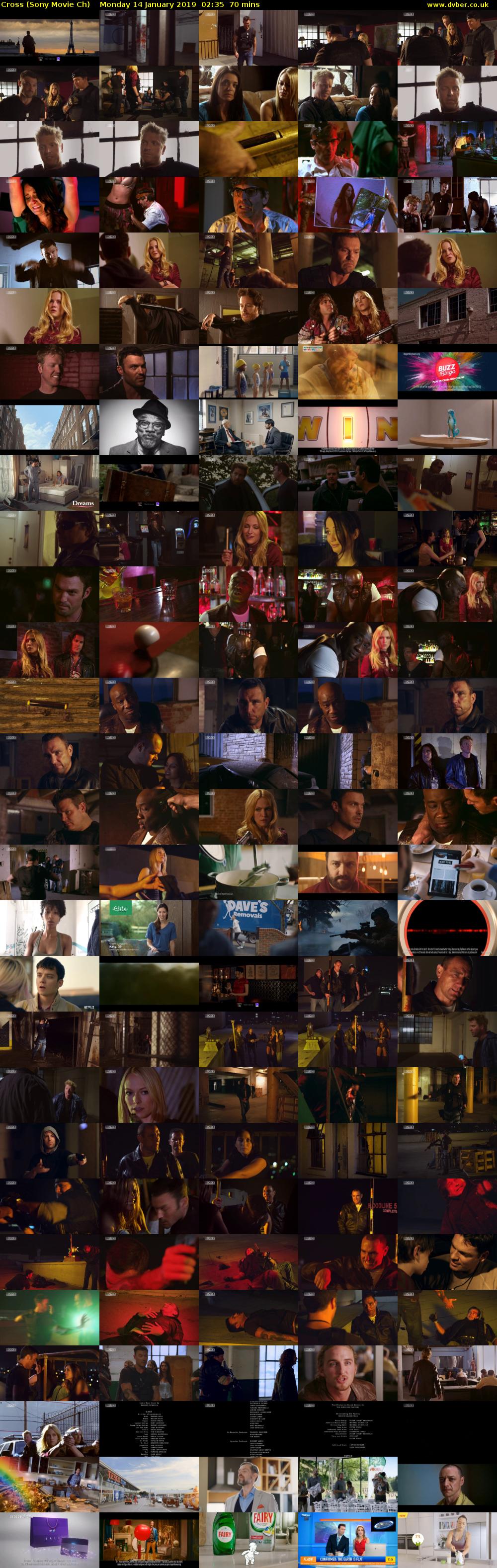 Cross (Sony Movie Ch) Monday 14 January 2019 02:35 - 03:45