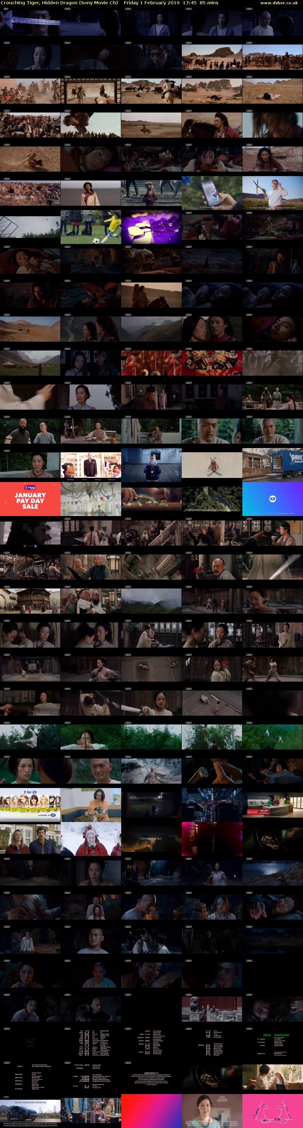 Crouching Tiger, Hidden Dragon (Sony Movie Ch) Friday 1 February 2019 17:45 - 19:10