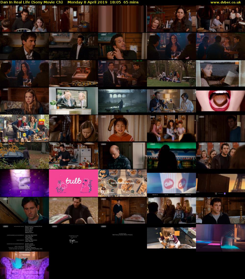 Dan In Real Life (Sony Movie Ch) Monday 8 April 2019 18:05 - 19:10