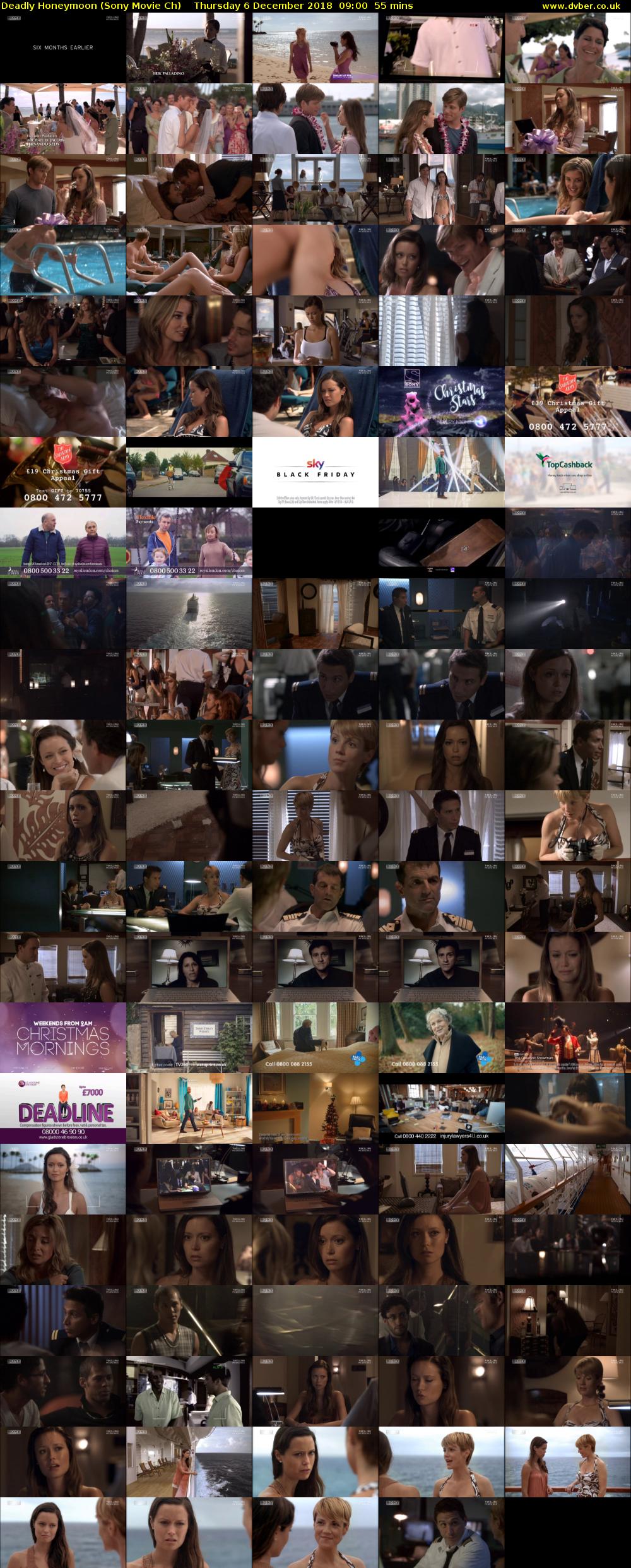 Deadly Honeymoon (Sony Movie Ch) Thursday 6 December 2018 09:00 - 09:55