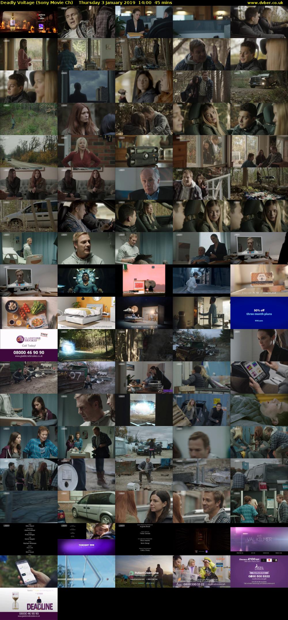 Deadly Voltage (Sony Movie Ch) Thursday 3 January 2019 14:00 - 14:45