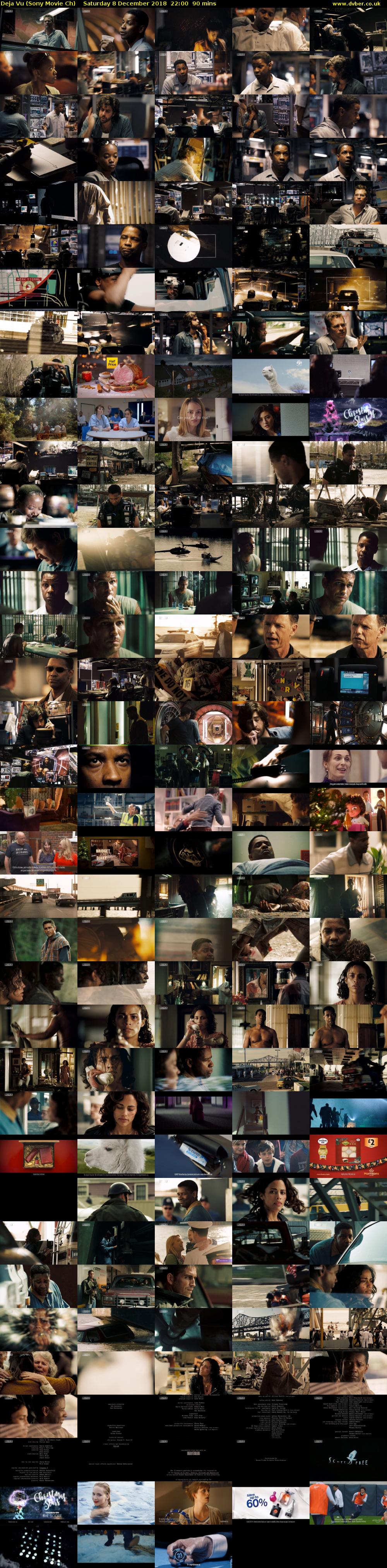 Deja Vu (Sony Movie Ch) Saturday 8 December 2018 22:00 - 23:30