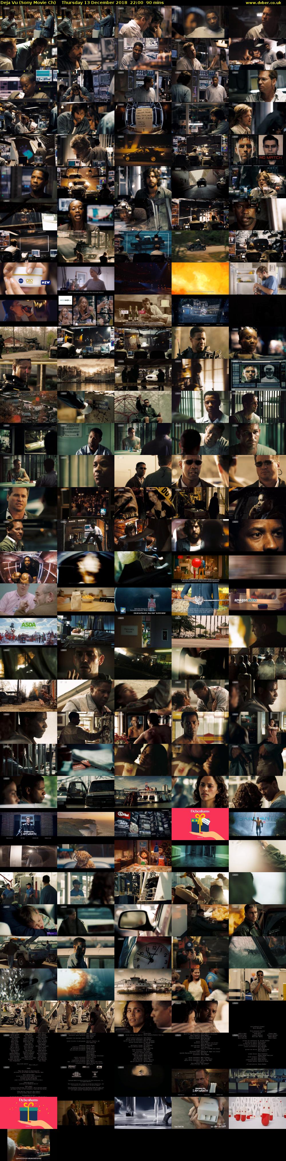 Deja Vu (Sony Movie Ch) Thursday 13 December 2018 22:00 - 23:30