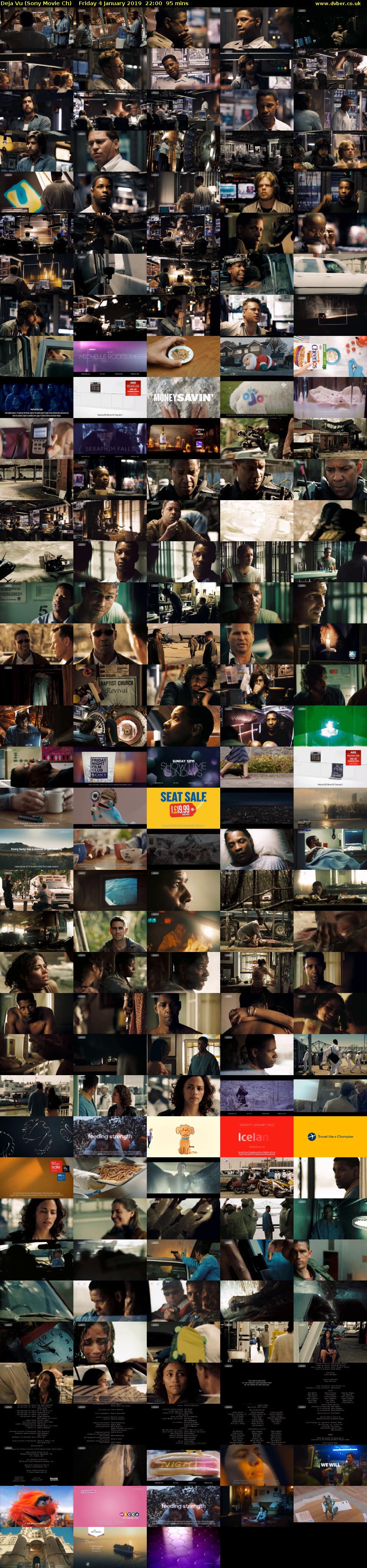 Deja Vu (Sony Movie Ch) Friday 4 January 2019 22:00 - 23:35