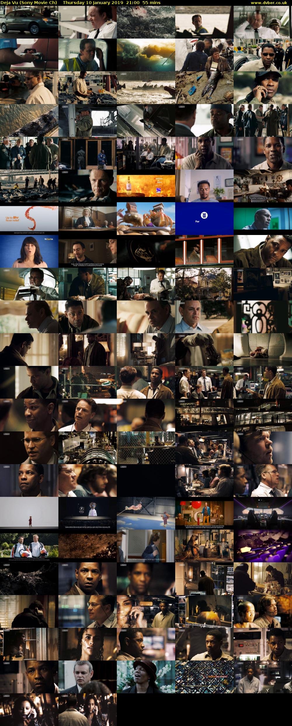 Deja Vu (Sony Movie Ch) Thursday 10 January 2019 21:00 - 21:55