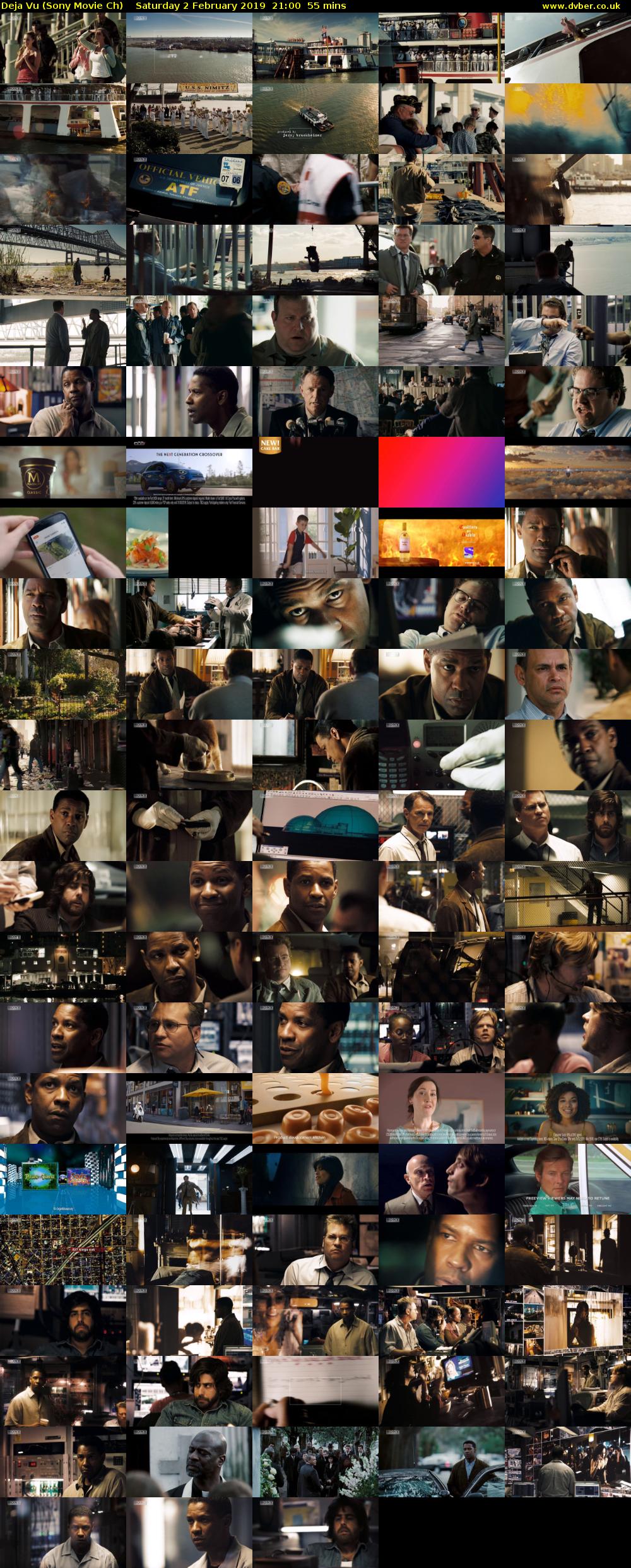 Deja Vu (Sony Movie Ch) Saturday 2 February 2019 21:00 - 21:55