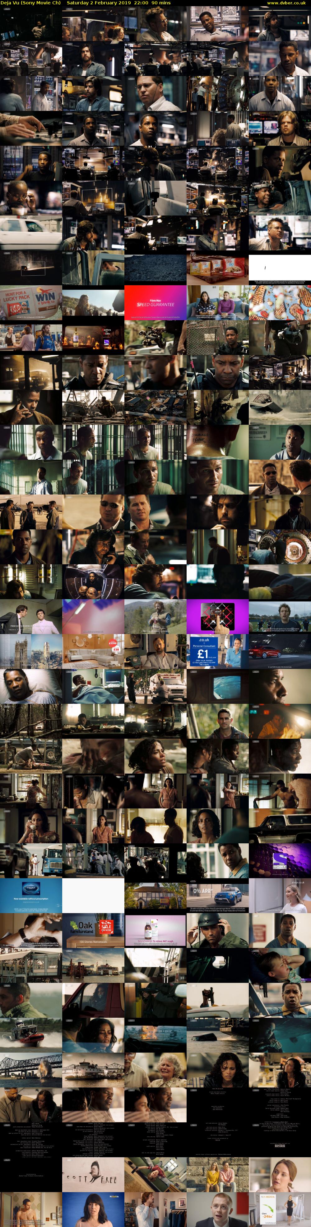 Deja Vu (Sony Movie Ch) Saturday 2 February 2019 22:00 - 23:30