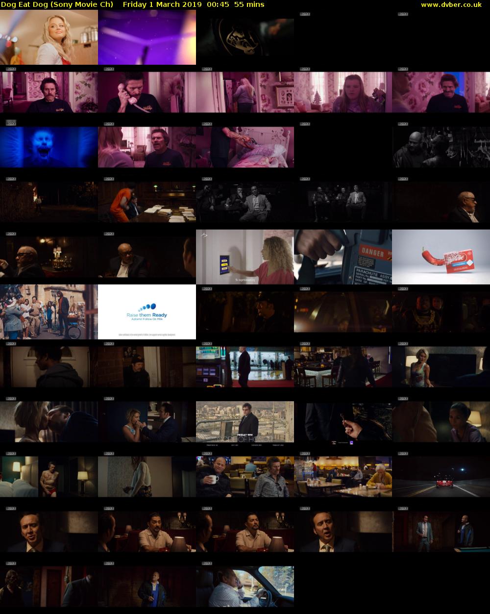 Dog Eat Dog (Sony Movie Ch) Friday 1 March 2019 00:45 - 01:40