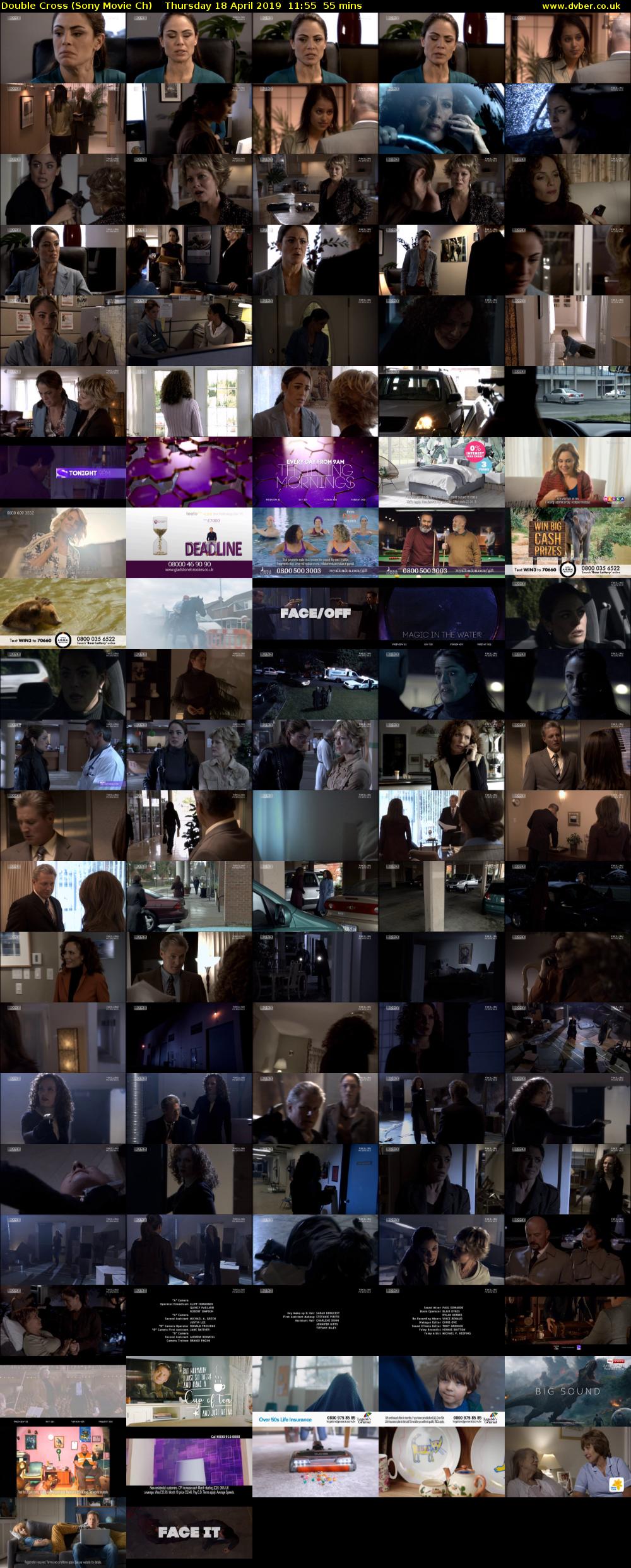 Double Cross (Sony Movie Ch) Thursday 18 April 2019 11:55 - 12:50