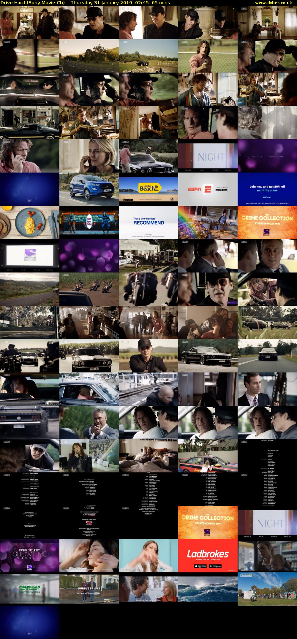 Drive Hard (Sony Movie Ch) Thursday 31 January 2019 02:45 - 03:50