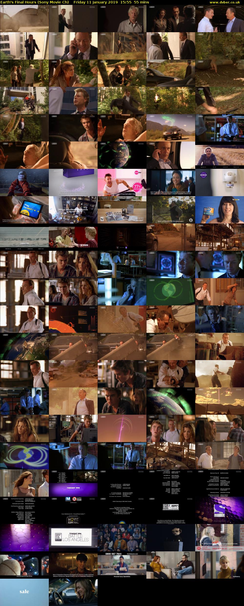 Earth's Final Hours (Sony Movie Ch) Friday 11 January 2019 15:55 - 16:50