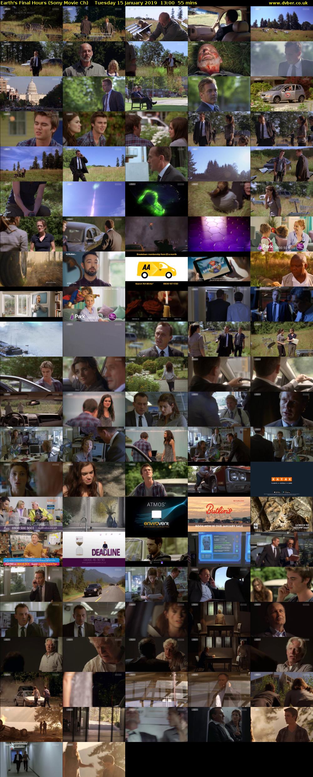 Earth's Final Hours (Sony Movie Ch) Tuesday 15 January 2019 13:00 - 13:55