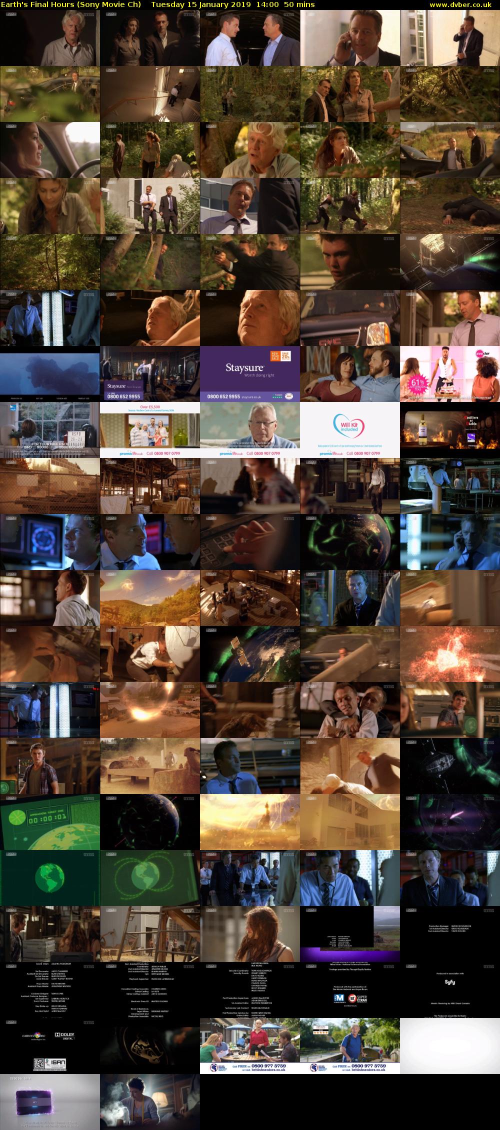 Earth's Final Hours (Sony Movie Ch) Tuesday 15 January 2019 14:00 - 14:50