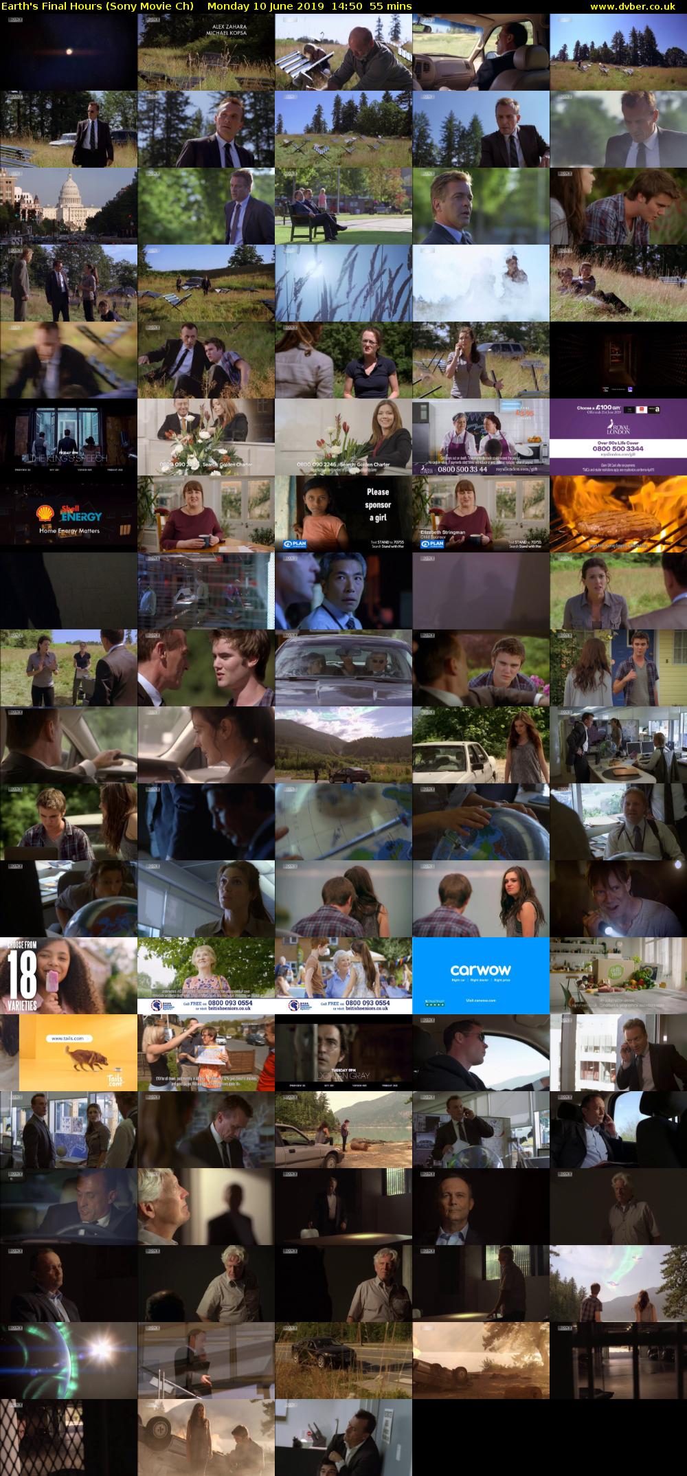 Earth's Final Hours (Sony Movie Ch) Monday 10 June 2019 14:50 - 15:45