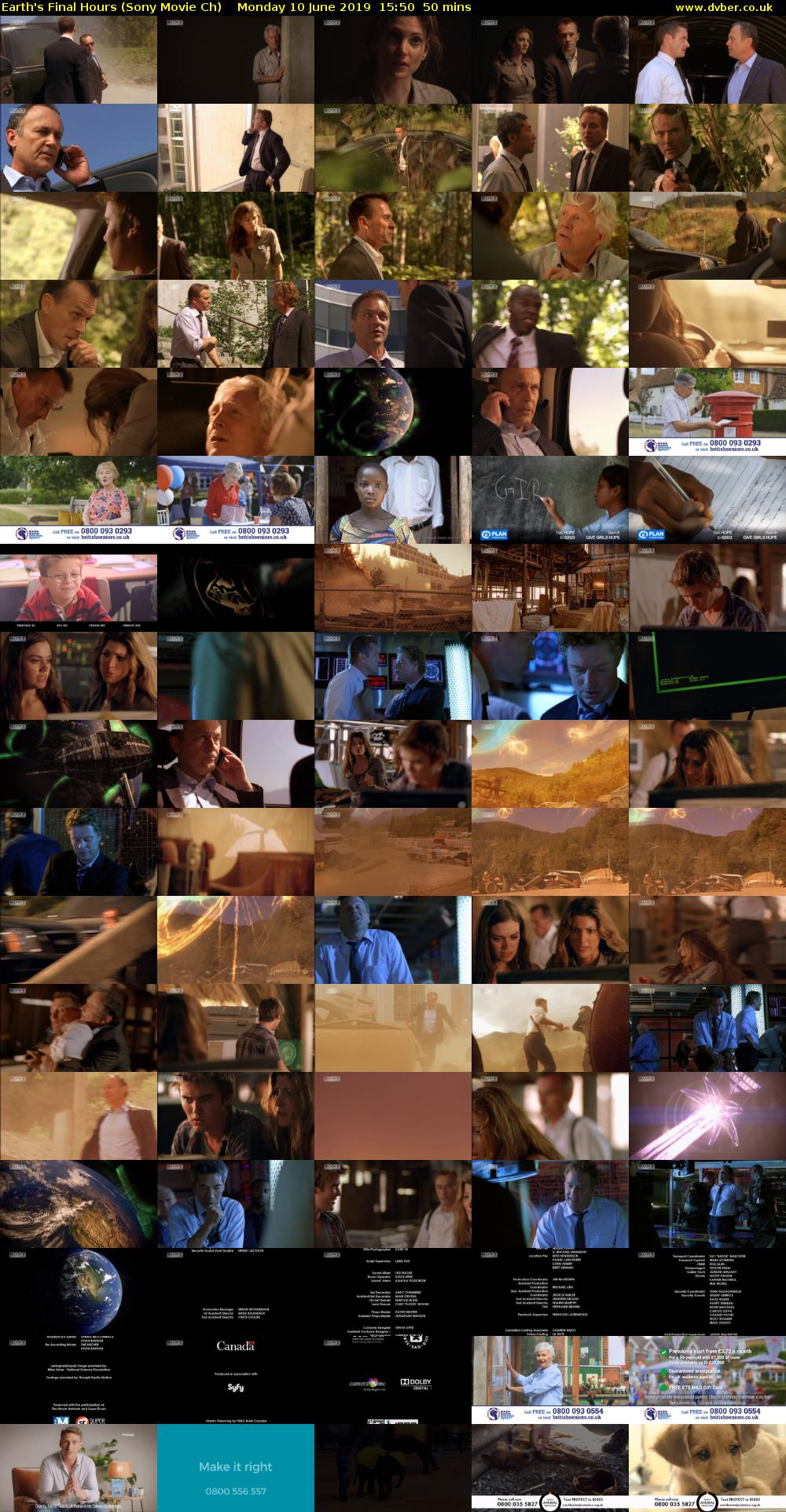 Earth's Final Hours (Sony Movie Ch) Monday 10 June 2019 15:50 - 16:40
