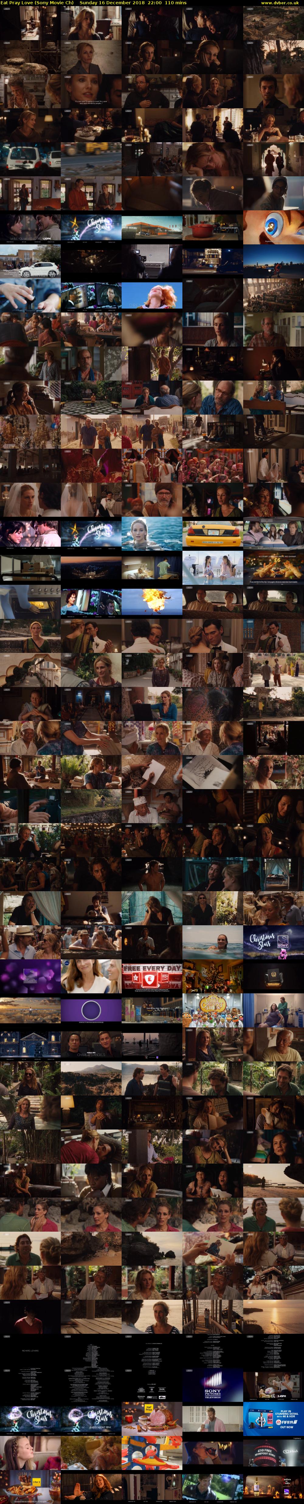 Eat Pray Love (Sony Movie Ch) Sunday 16 December 2018 22:00 - 23:50