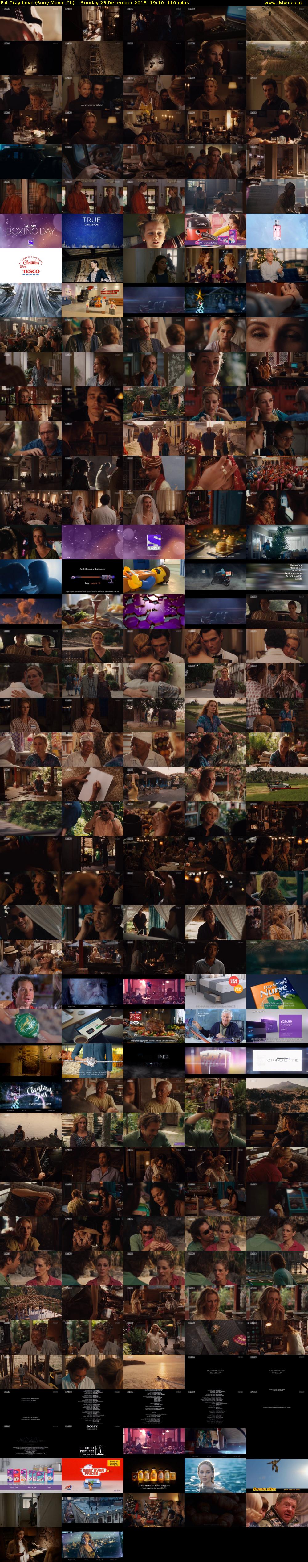 Eat Pray Love (Sony Movie Ch) Sunday 23 December 2018 19:10 - 21:00