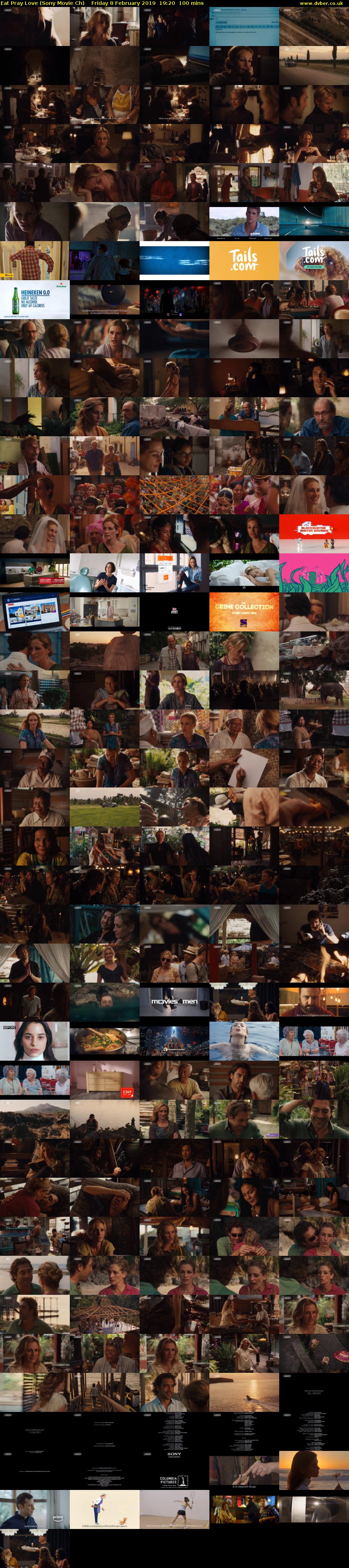 Eat Pray Love (Sony Movie Ch) Friday 8 February 2019 19:20 - 21:00