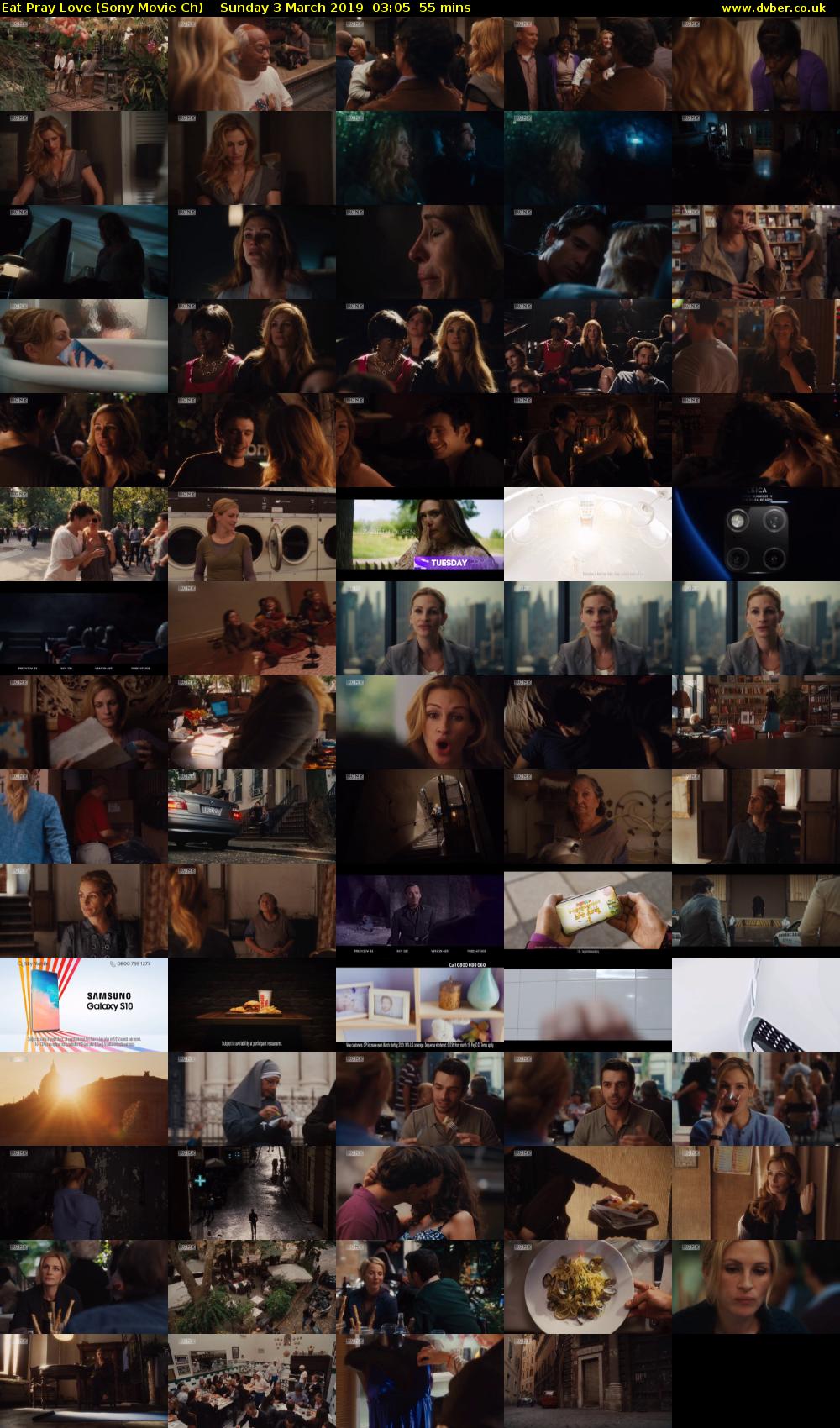 Eat Pray Love (Sony Movie Ch) Sunday 3 March 2019 03:05 - 04:00