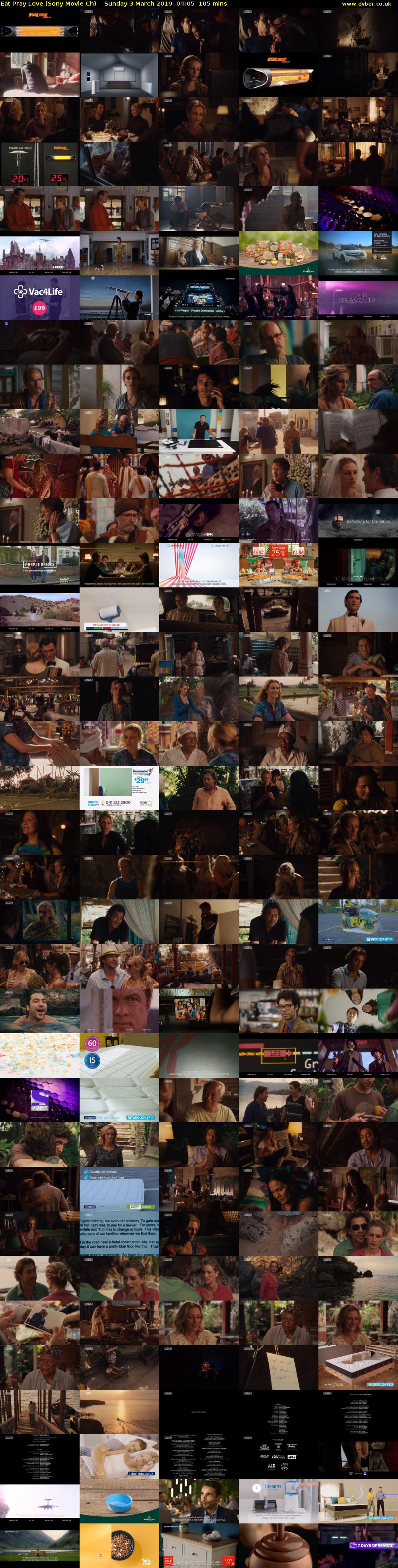 Eat Pray Love (Sony Movie Ch) Sunday 3 March 2019 04:05 - 05:50