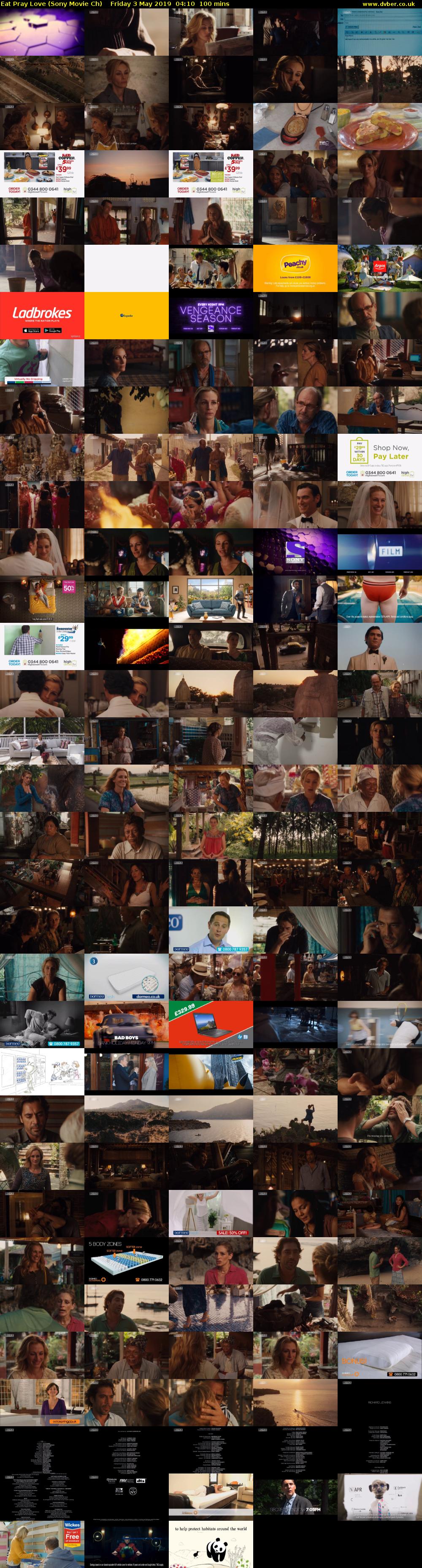 Eat Pray Love (Sony Movie Ch) Friday 3 May 2019 04:10 - 05:50