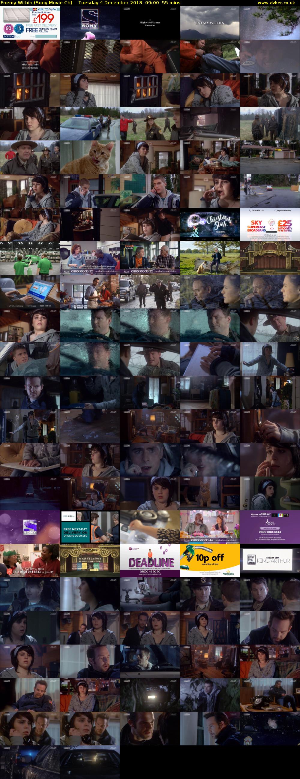 Enemy Within (Sony Movie Ch) Tuesday 4 December 2018 09:00 - 09:55