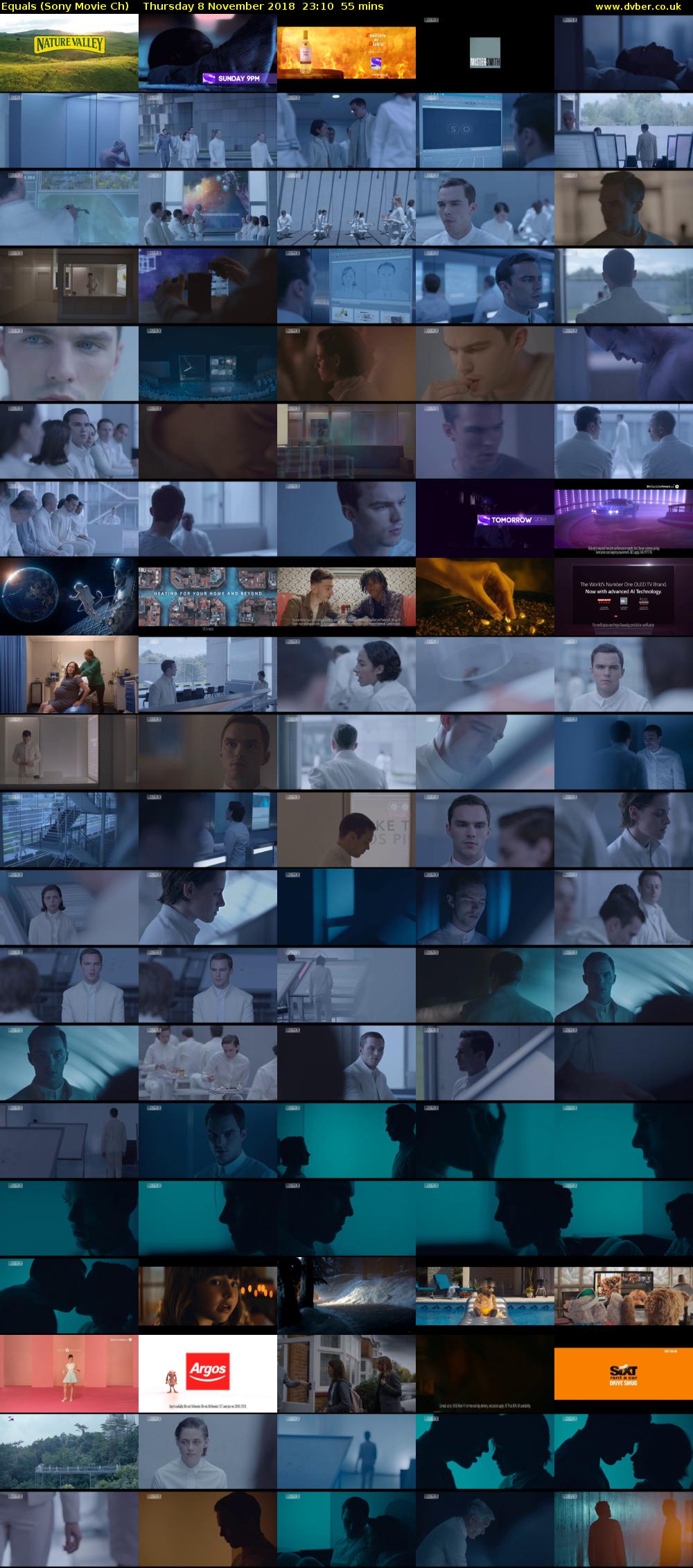 Equals (Sony Movie Ch) Thursday 8 November 2018 23:10 - 00:05