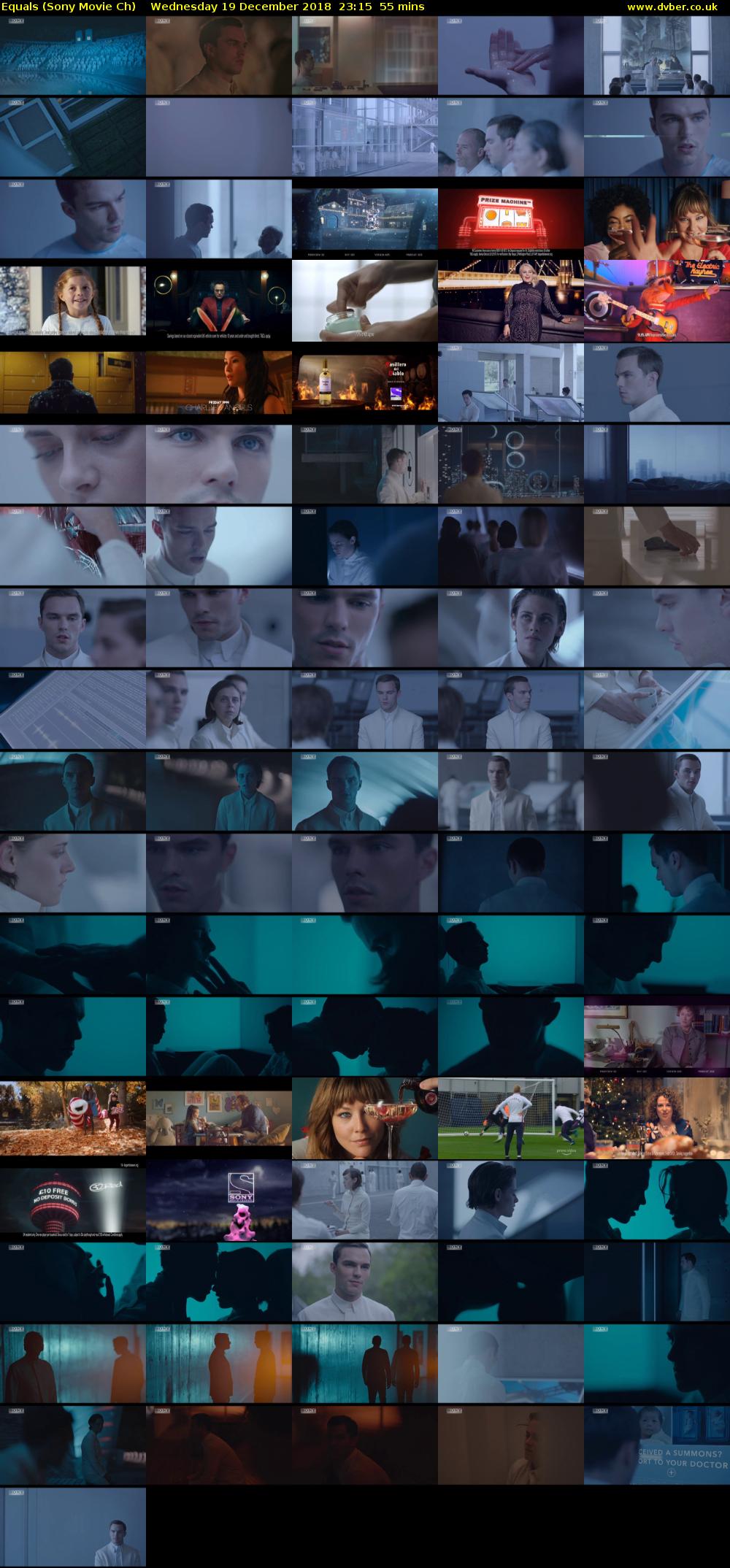 Equals (Sony Movie Ch) Wednesday 19 December 2018 23:15 - 00:10